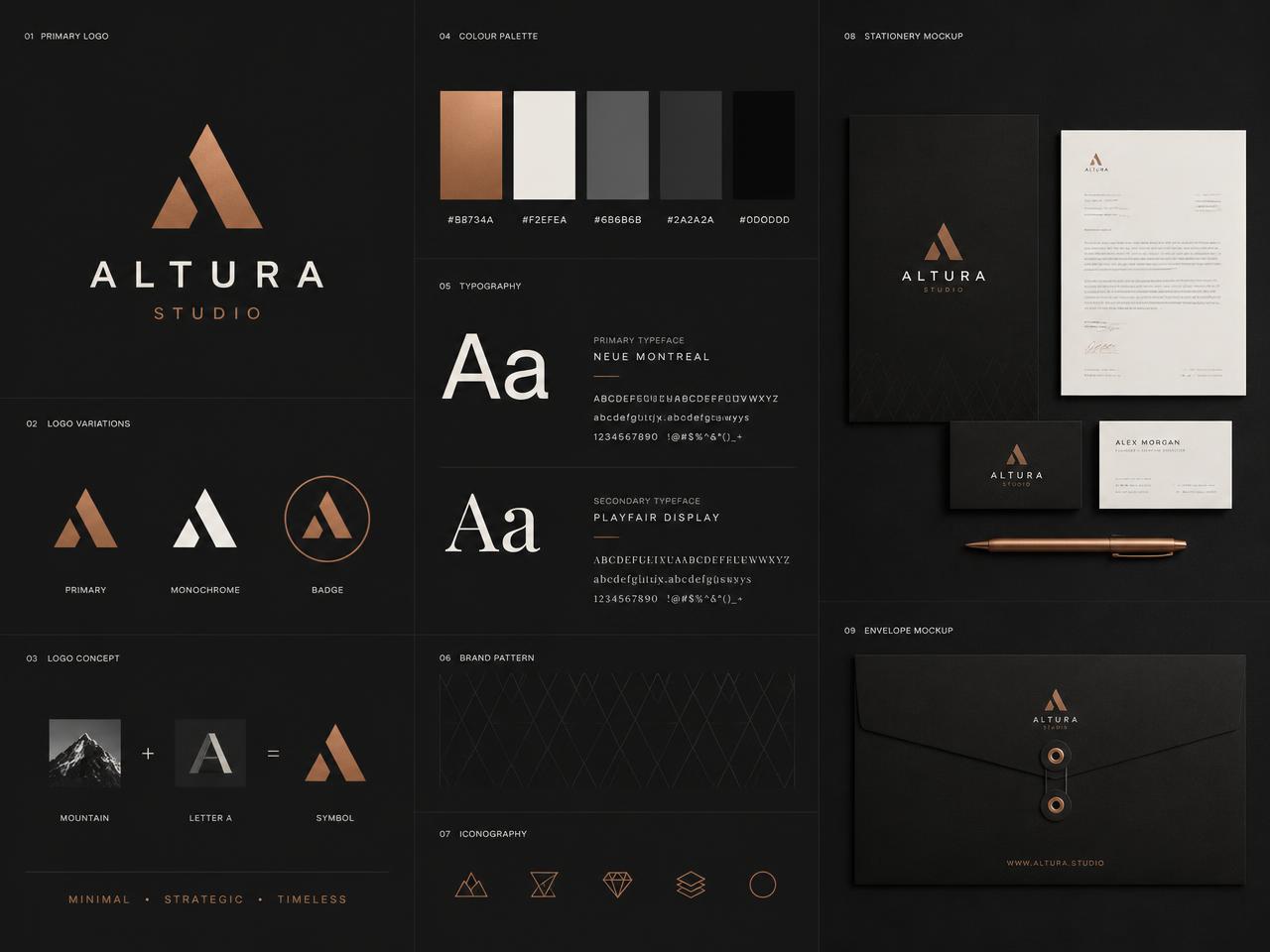 Altura — Full Brand Kit preview